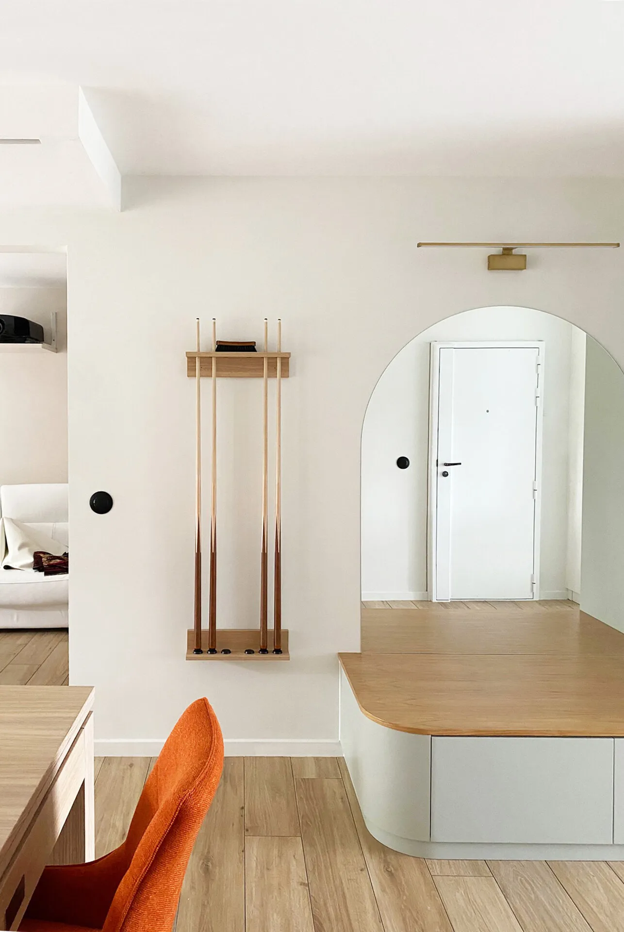 Cozinha remodelada em obra completa de apartamento